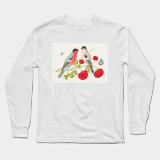 Birds with Roses and Butterflies (18th Century) Long Sleeve T-Shirt